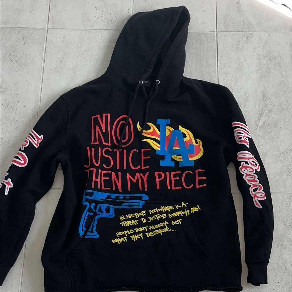 Black Graphic Hoodie